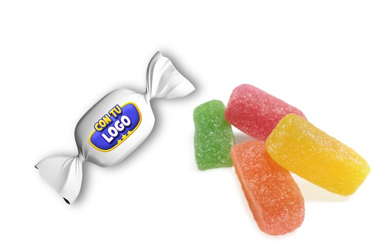 Caramelos de goma de pectina publicitarios, personalizados con tu logo