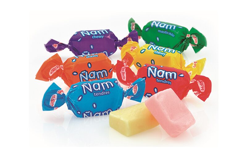 Caramelos masticables Ñam de sabores de frutas